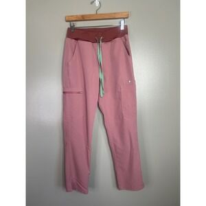 Figs yolo high rise slim scrub pants small petite medical professional casual